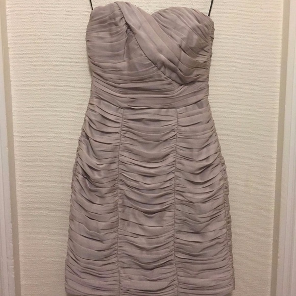 NEW H&M Gorgeous Sweetheart Strapless Beige Sz 2 - Picture 5 of 7